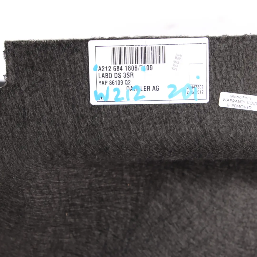 Mercedes S212 Estate Boot Trunk Floor Panel Cover Spare Wheel Well - SKU A2126841806 - Part number A2126841806