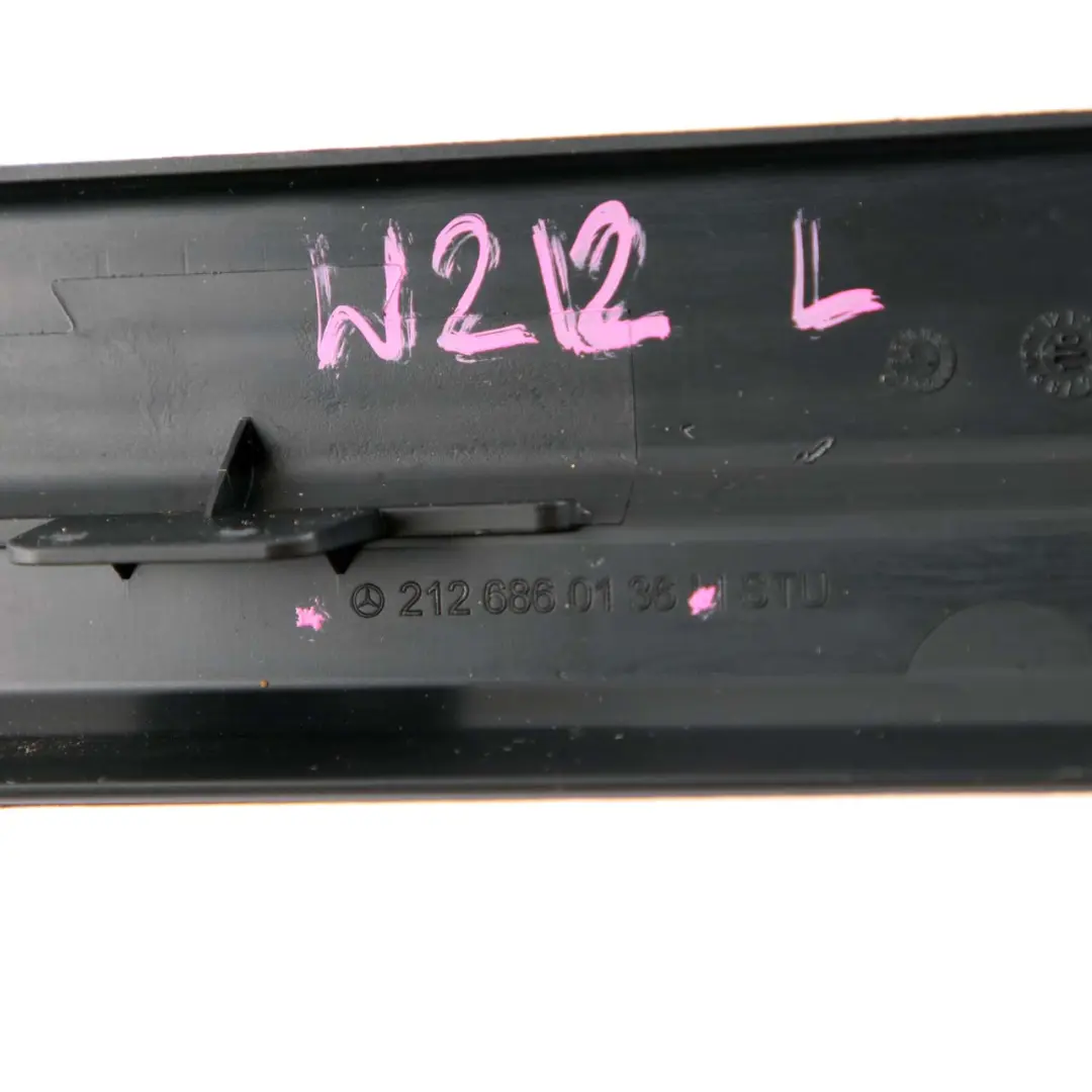 Seuil De Porte Rail Interieur Couverture Avant Gauche pour Mercedes W212 à propos du numéro de pièce A2126860136 Mercedes W212 Seuil De Porte Rail Interieur Couverture Avant Gauche - SKU A2126860136 - Numéro de pièce A2126860136