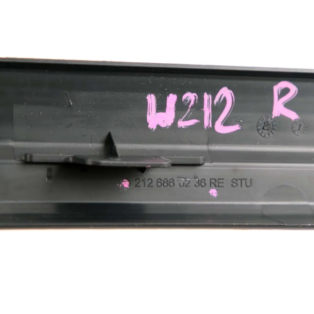 Door Sill Trim Rail Interior Cover Front Right O/S to Mercedes W212 with Part number A2126860236 Mercedes W212 Door Sill Trim Rail Interior Cover Front Right O/S - SKU A2126860236 - Part number A2126860236
