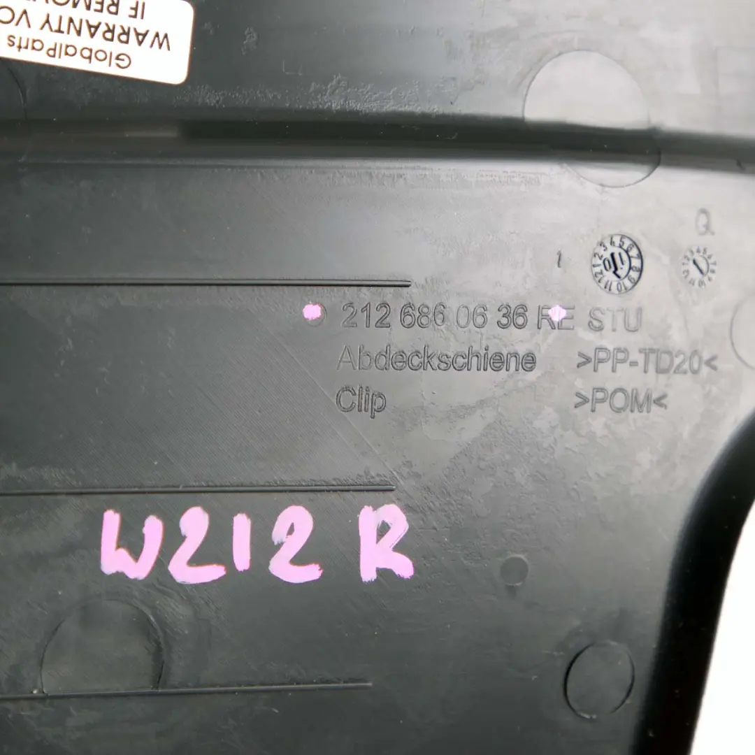 Tür Schweller Verkleidung Mercedes W212 Rückseite Rechts Schwarz für mit Teilenummer A2126860636 Tür Schweller Verkleidung Mercedes W212 Rückseite Rechts Schwarz - SKU A2126860636 - Teilenummer A2126860636