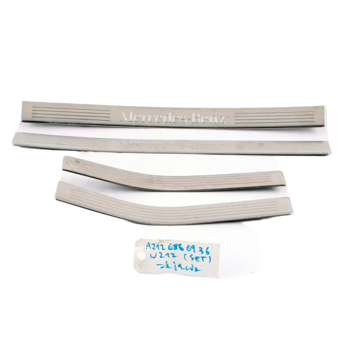 Mercedes W212 Door Sill Trim Front Rear Left Right Cover Panel Set - SKU A2126860936-1 - Part number A2126860936