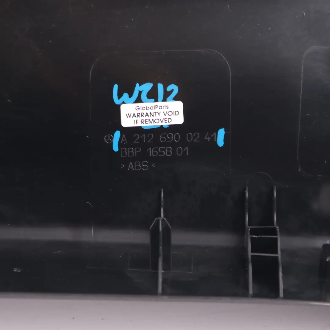 Bordo Caricamento Mercedes W212 Berlina Copertura Bagagliaio Nero per con numero di parte A1696900141 Bordo Caricamento Mercedes W212 Berlina Copertura Bagagliaio Nero - SKU A2126900241 - Numero di parte A1696900141