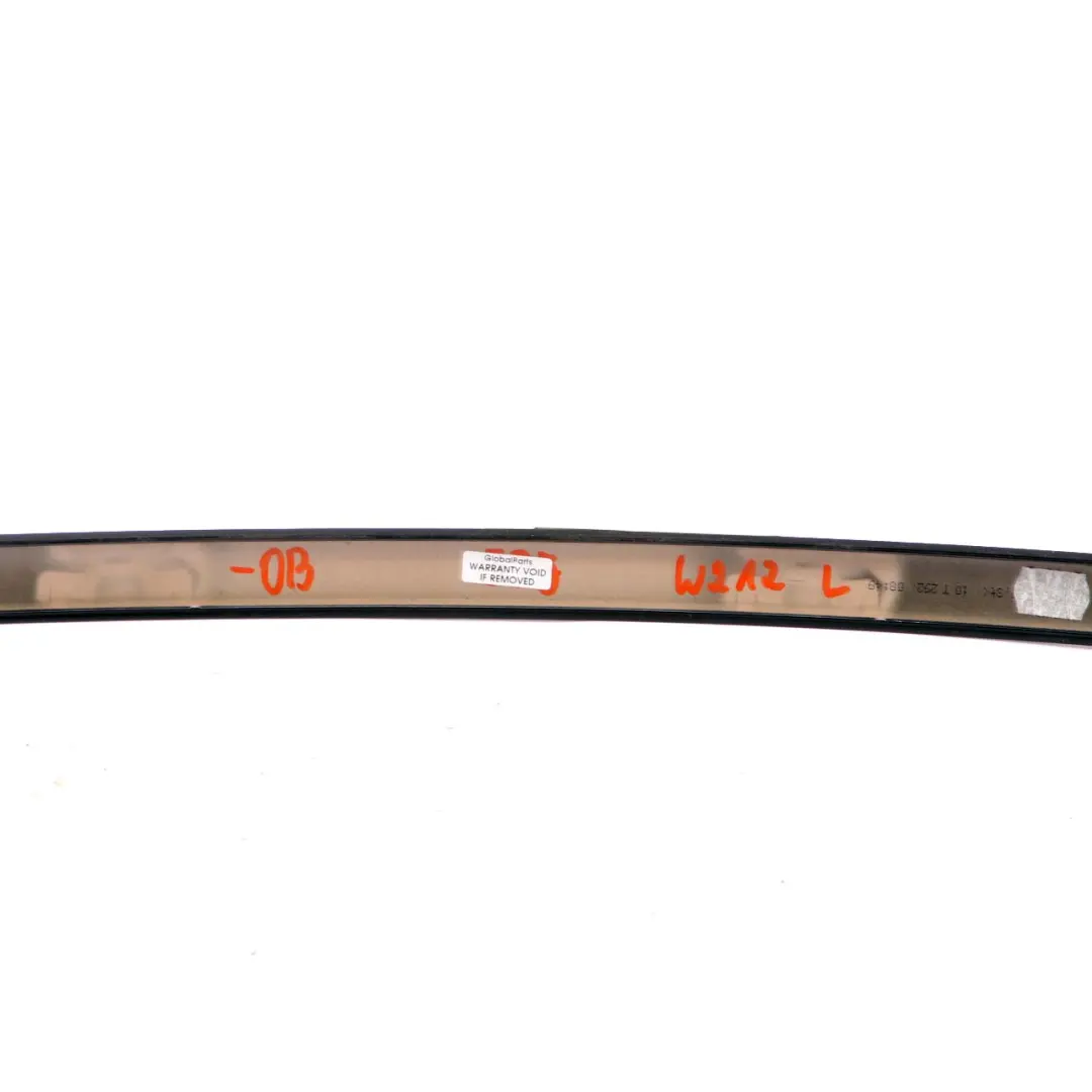 Roof Rail Cover Trim Strip Left N/S Obsidian Black 197 to Mercedes W212 with Part number A2126900582 Mercedes W212 Roof Rail Cover Trim Strip Left N/S Obsidian Black 197 - SKU A2126900582-OB - Part number A2126900582