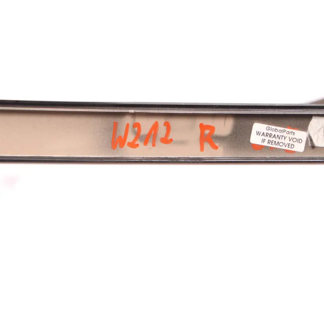 Mercedes W212 Roof Rail Cover Trim Strip Right O/S Obsidian Black - SKU A2126900682-OB - Part number A2126900682