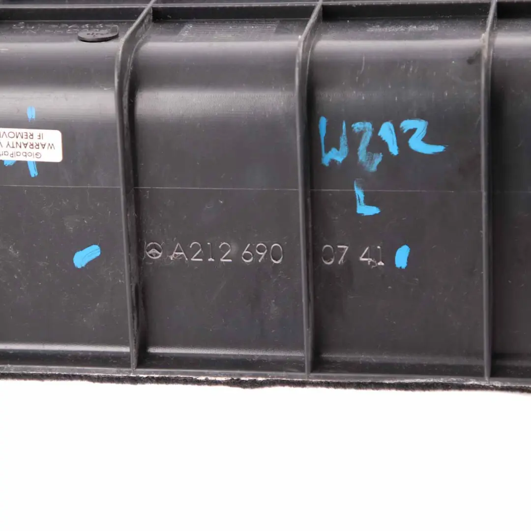 Trunk Trim Boot Side Cover Panel Rear Left N/S Black to Mercedes W212 with Part number A2126900741 Mercedes W212 Trunk Trim Boot Side Cover Panel Rear Left N/S Black - SKU A2126900741 - Part number A2126900741