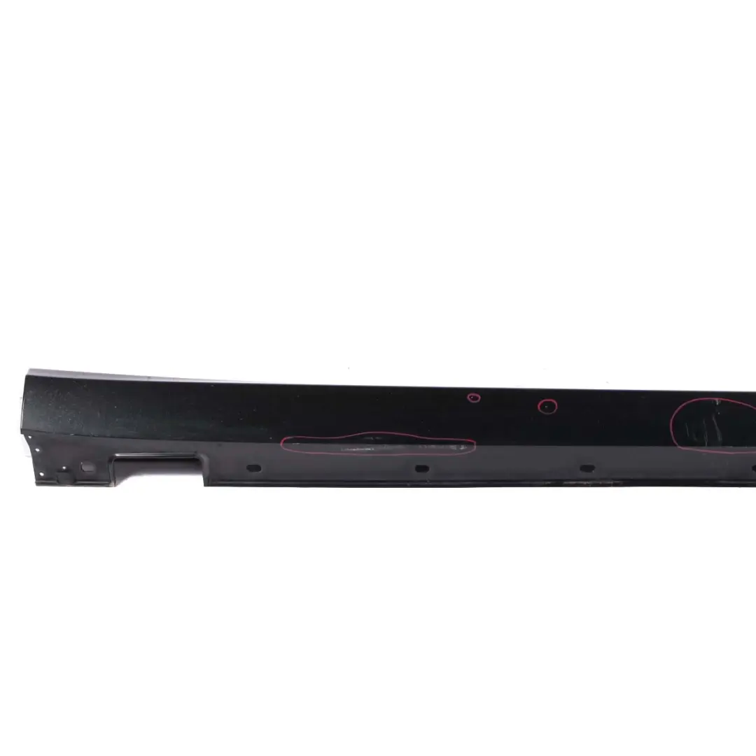 Mercedes W212 Side Skirt Door Sill Cover Right O/S Obsidian Black - 197 - SKU A2126900880-OB - Part number A2126900880
