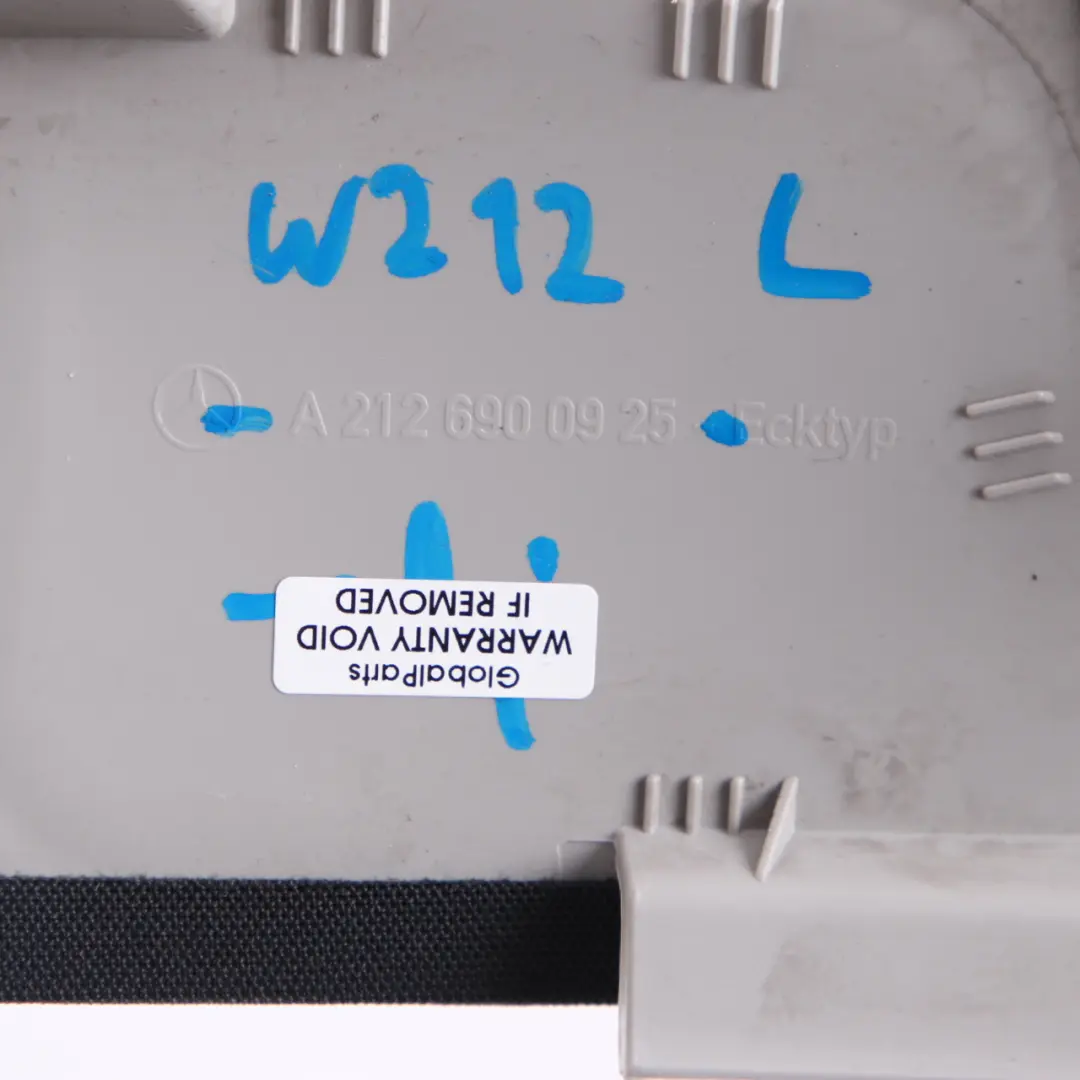 Embellecedor Pilar D Trasero Izquierdo Tapa Panel para Mercedes W212 con número de pieza A2126900925 Mercedes W212 Embellecedor Pilar D Trasero Izquierdo Tapa Panel - SKU A2126900925 - Número de pieza A2126900925