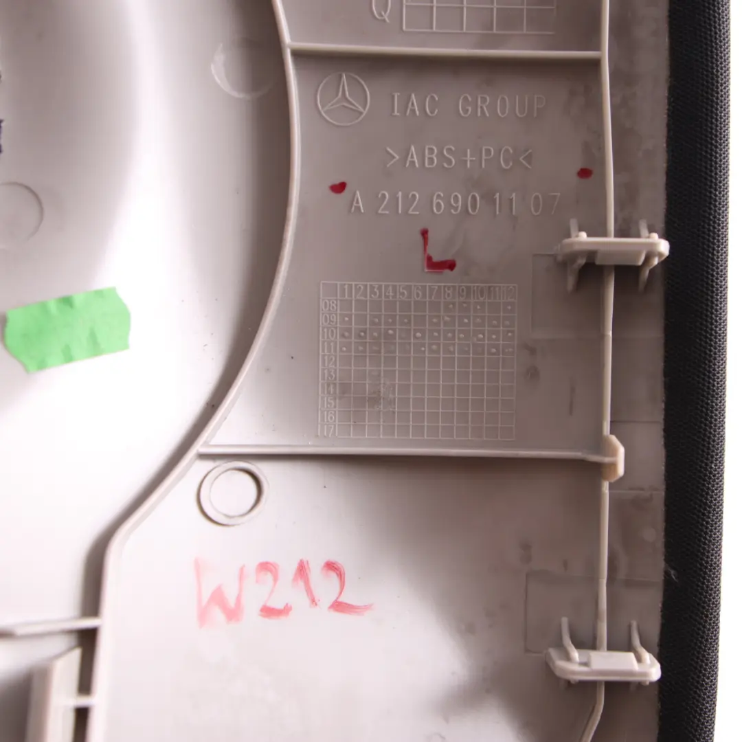 Trunk Panel Mercedes W212 Boot Side Trim Cover Rear Left N/S Black to with Part number A2126901207 Trunk Panel Mercedes W212 Boot Side Trim Cover Rear Left N/S Black - SKU A2126901107 - Part number A2126901207