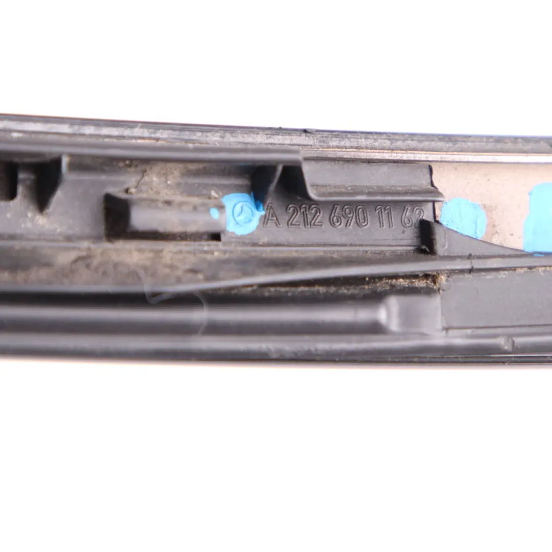 Mercedes W212 External Windscreen Pillar Stripe Left N/S Black - SKU A2126901162 - Part number A2126901162