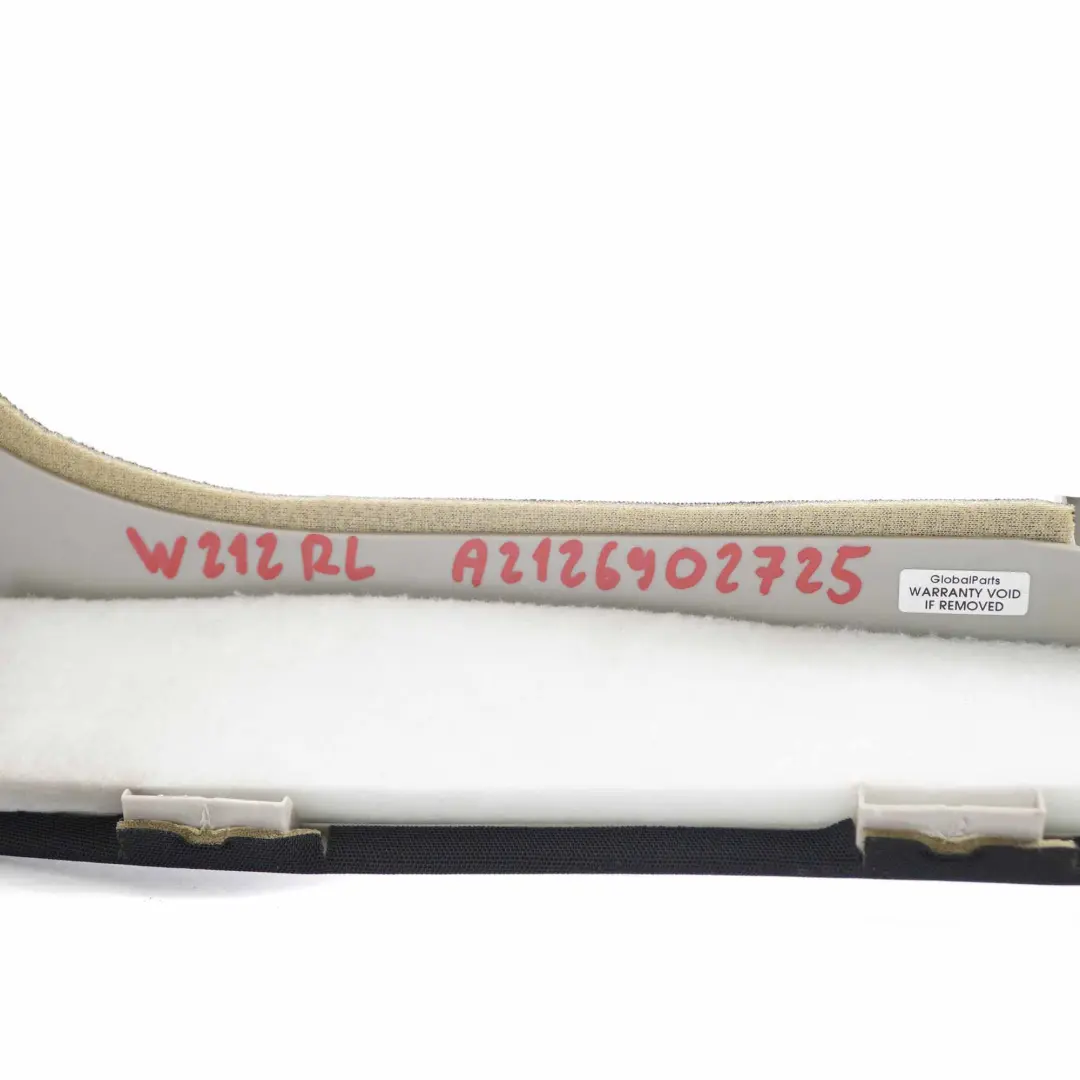  Housse Siège Mercedes W212 Arrière Gauche Bas Noir - SKU A2126902725 - Numéro de pièce A2126902725