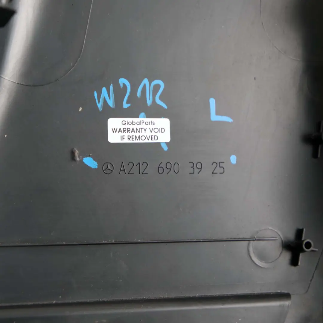 MERCEDES W212 Osłona Obudowa Słupka Lewa Czarna - SKU A2126903925 - Numer Części A2126903925
