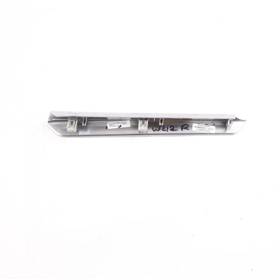 Centre Console Trim Right O/S Cover Strip Chrome to Mercedes W212 with Part number A2126905262 Mercedes W212 Centre Console Trim Right O/S Cover Strip Chrome - SKU A2126905262 - Part number A2126905262