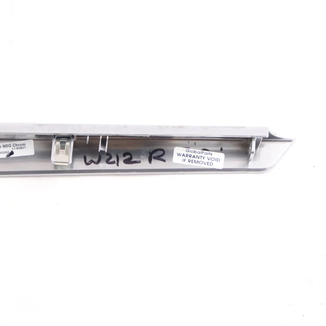 Mercedes W212 Centre Console Trim Right O/S Cover Strip Chrome - SKU A2126905262 - Part number A2126905262