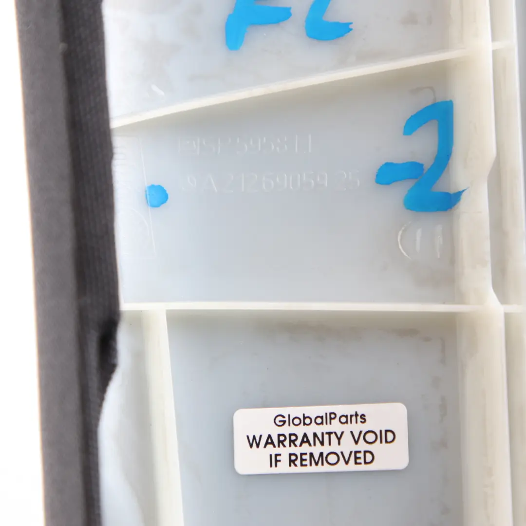 Mercedes W212 Pannello rivestimento montante anteriore sinistro Nero - SKU A2126905925-2 - Numero di parte A2126905925