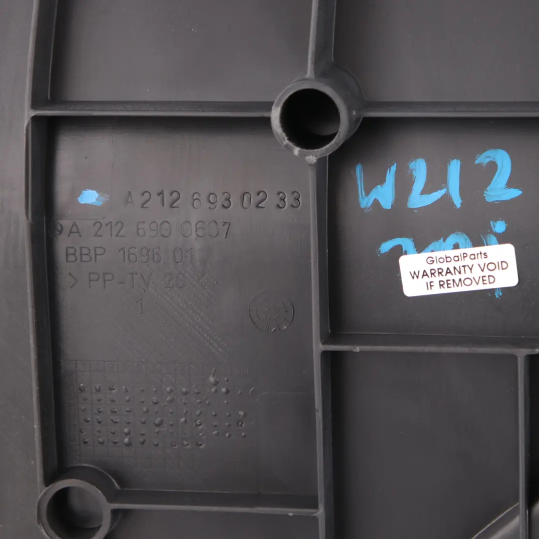 Mercedes W212 Boot Trunk Floor Front Covering Trim Panelling Black - SKU A2126930233 - Part number A2126900507
