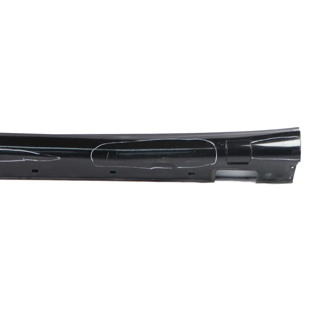 Side Skirt Door Sill AMG Left N/S Obsidian Black Metallic - 775 Mercedes W212 - SKU A2126980054-OB - Part number A2126980054