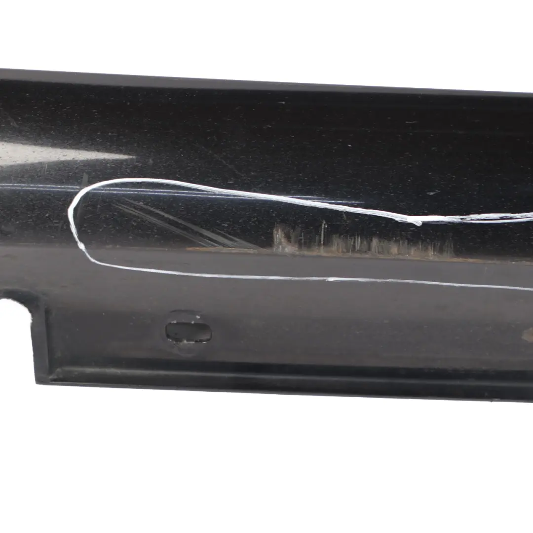 Side Skirt Door Sill AMG Left N/S Obsidian Black Metallic - 775 Mercedes W212 - SKU A2126980054-OB - Part number A2126980054