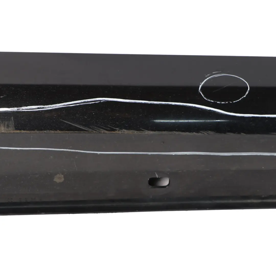 Side Skirt Door Sill AMG Left N/S Obsidian Black Metallic - 775 to Mercedes W212 with Part number A2126980054 Mercedes W212 Side Skirt Door Sill AMG Left N/S Obsidian Black Metallic - 775 - SKU A2126980054-OB - Part number A2126980054