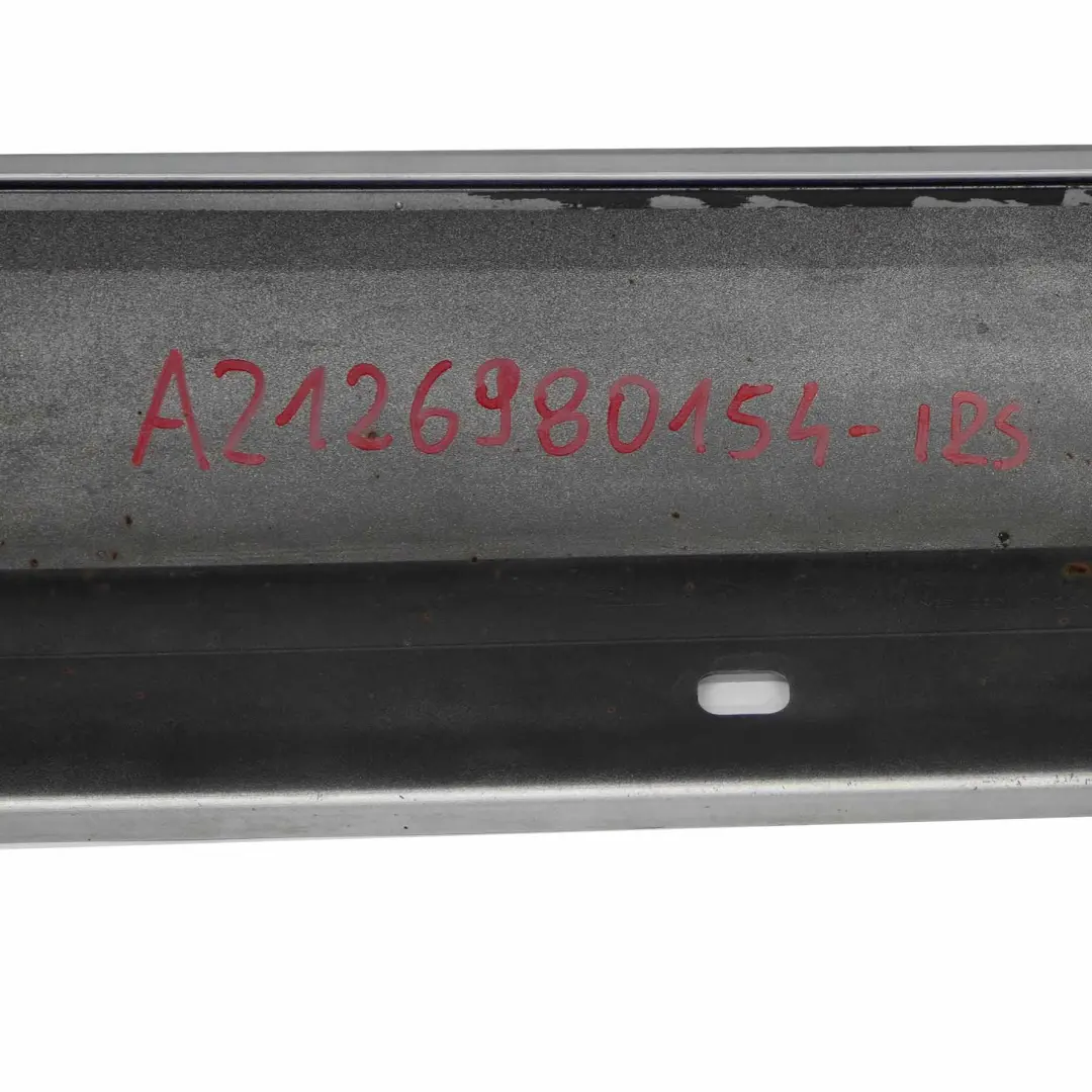 Side Skirt Cover Left N/S Sill Panel Saloon Iridium Silver - 775 to Mercedes W212 with Part number A2126980154 Mercedes W212 Side Skirt Cover Left N/S Sill Panel Saloon Iridium Silver - 775 - SKU A2126980154-IRS - Part number A2126980154