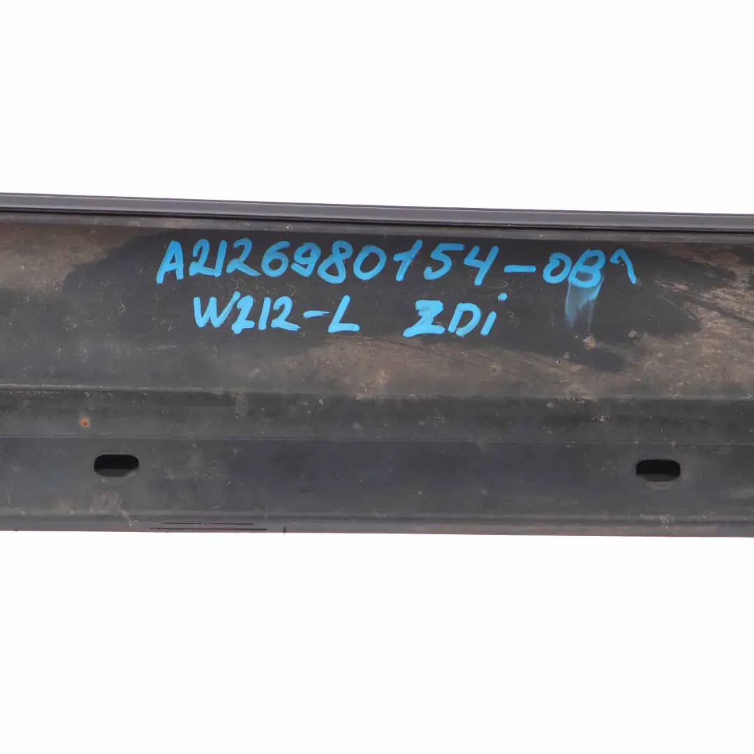 Mercedes W212 Side Skirt Cover Left N/S Sill Panel Saloon Obsidian Black - 197 - SKU A2126980154-OB1 - Part number A2126980154