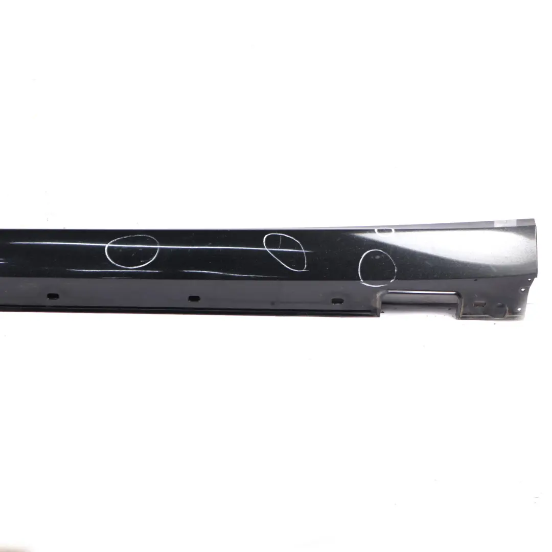 Mercedes W212 Side Skirt Cover Left N/S Sill Panel Saloon Obsidian Black - 197 - SKU A2126980154-OB - Part number A2126980154
