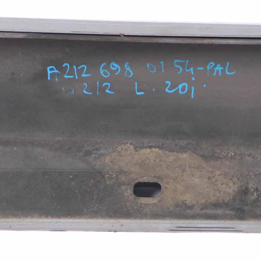 Side Skirt Cover Left N/S Sill Panel Saloon Palladium Silver - 792 to Mercedes W212 with Part number A2126980154 Mercedes W212 Side Skirt Cover Left N/S Sill Panel Saloon Palladium Silver - 792 - SKU A2126980154-PAL1 - Part number A2126980154