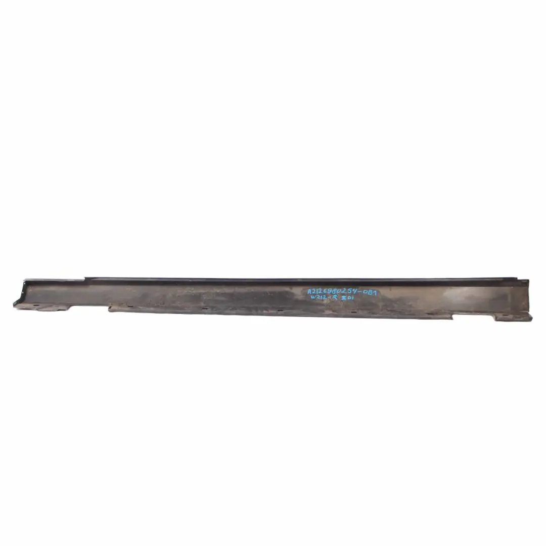 Mercedes W212 Side Skirt Cover Right O/S Sill Panel Saloon Obsidian Black - 197 - SKU A2126980254-OB1 - Part number A2126980254