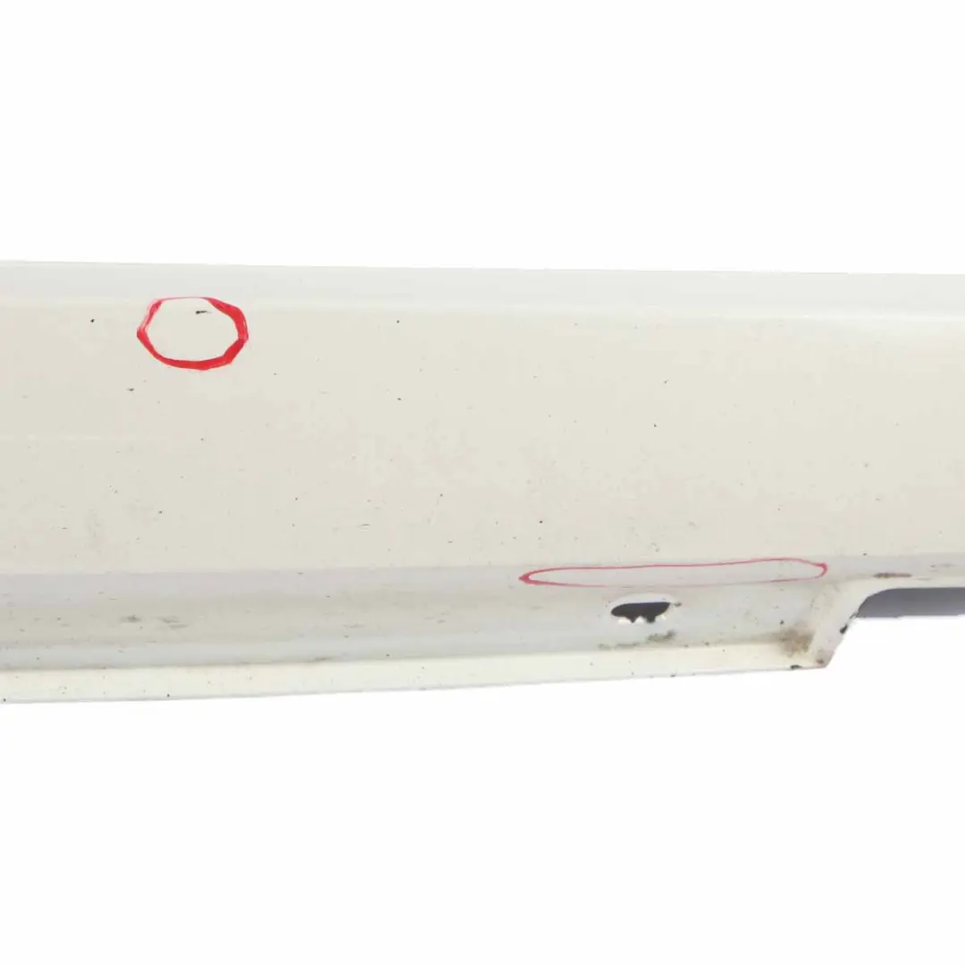 Side Skirt Cover Right O/S Sill Panel Estate Calcite White - 650 to Mercedes S212 with Part number A2126981254 Mercedes S212 Side Skirt Cover Right O/S Sill Panel Estate Calcite White - 650 - SKU A2126981254-CW - Part number A2126981254