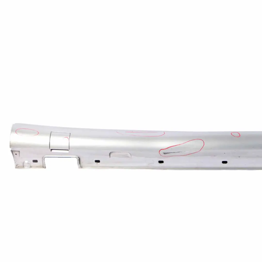 Side Skirt Door Sill Cover Right O/S Iridium Silver Metallic - 775 to Mercedes W212 with Part number A2126981554 Mercedes W212 Side Skirt Door Sill Cover Right O/S Iridium Silver Metallic - 775 - SKU A2126981554-IRS - Part number A2126981554