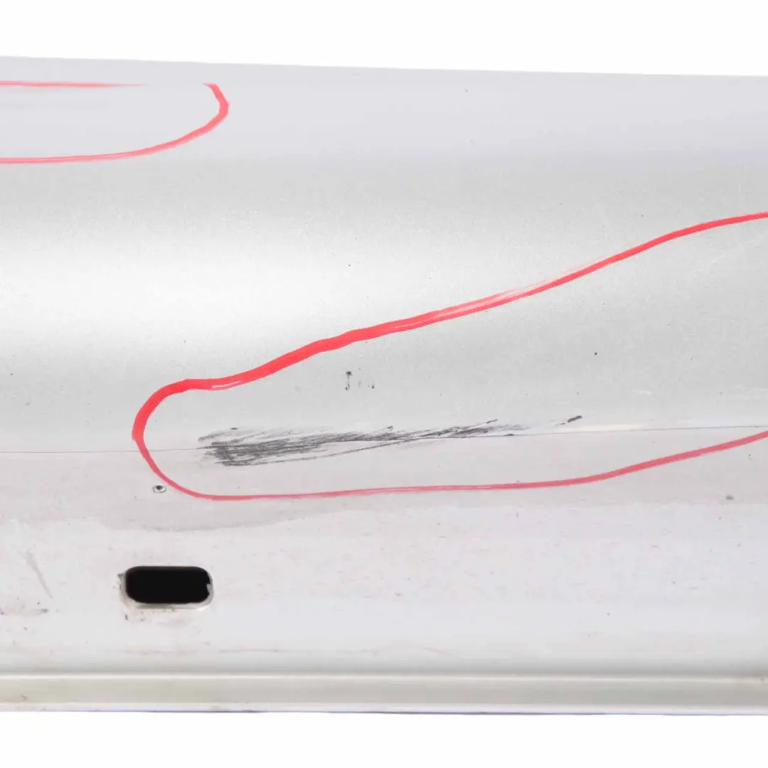 Side Skirt Door Sill Cover Right O/S Iridium Silver Metallic - 775 to Mercedes W212 with Part number A2126981554 Mercedes W212 Side Skirt Door Sill Cover Right O/S Iridium Silver Metallic - 775 - SKU A2126981554-IRS - Part number A2126981554