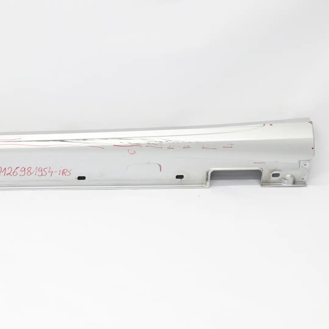 Mercedes W212 Side Skirt Cover Left N/S AMG Sill Panel Iridium Silver - 775 - SKU A2126981954-IRS - Part number A2126981954