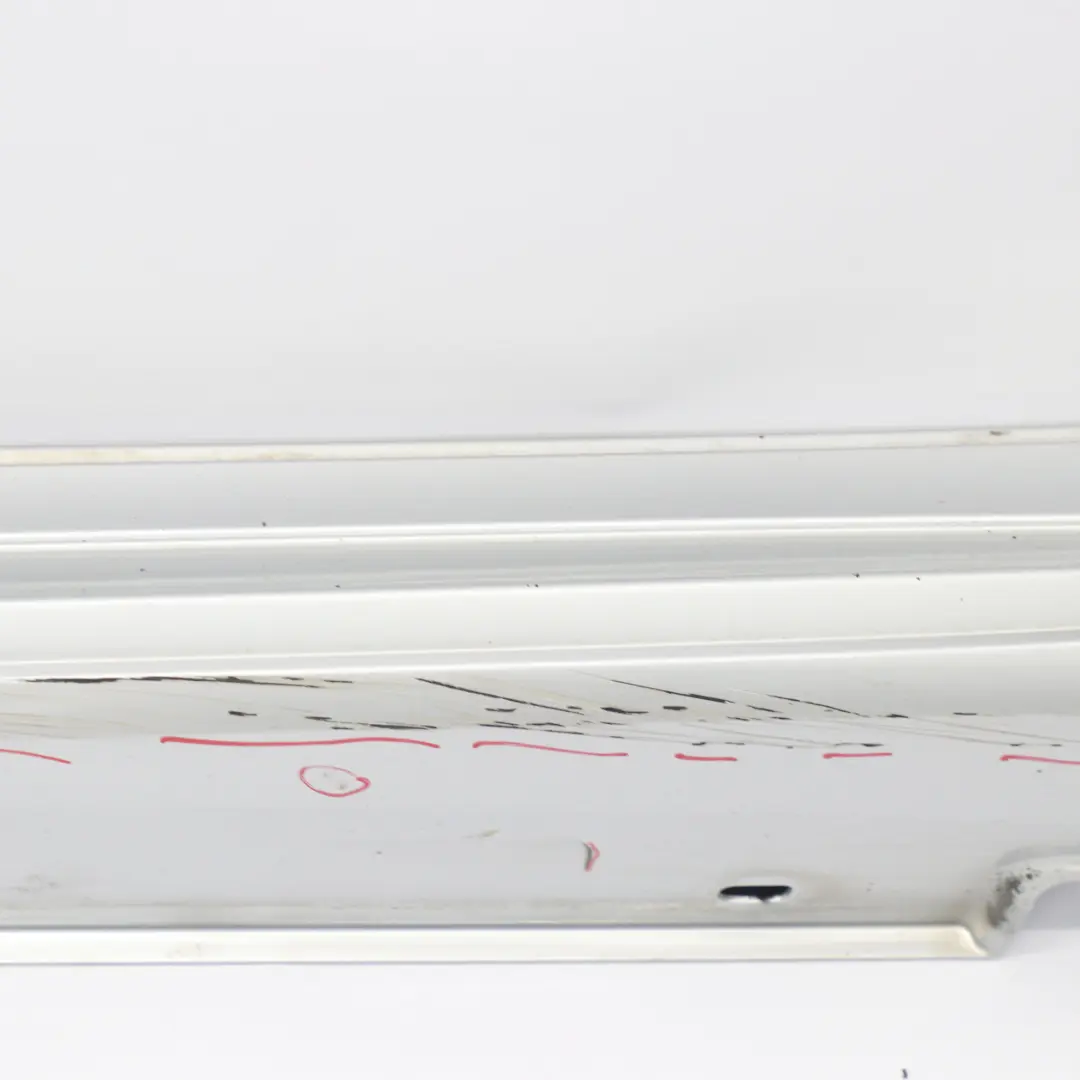 Mercedes W212 Side Skirt Cover Left N/S AMG Sill Panel Iridium Silver - 775 - SKU A2126981954-IRS - Part number A2126981954