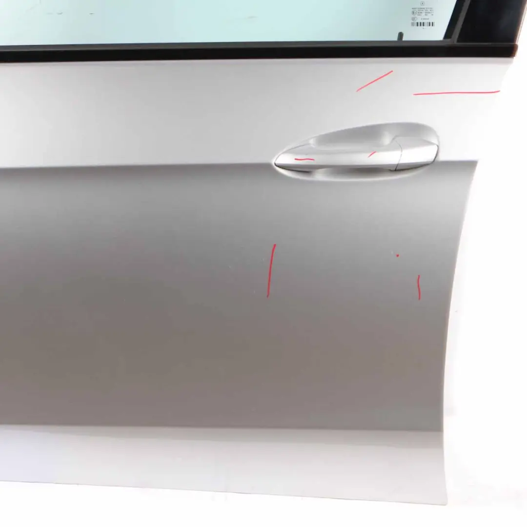 Door Front Left N/S Cover Panel Iridium Silver Metallic - 775 to Mercedes W212 with Part number A2127200105 Mercedes W212 Door Front Left N/S Cover Panel Iridium Silver Metallic - 775 - SKU A2127200105-IRS - Part number A2127200105