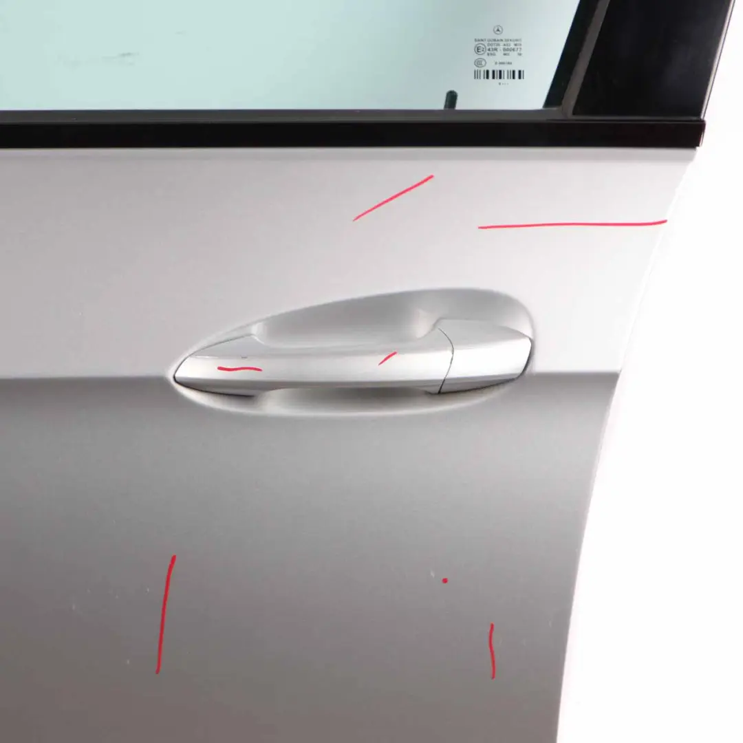 Door Front Left N/S Cover Panel Iridium Silver Metallic - 775 to Mercedes W212 with Part number A2127200105 Mercedes W212 Door Front Left N/S Cover Panel Iridium Silver Metallic - 775 - SKU A2127200105-IRS - Part number A2127200105