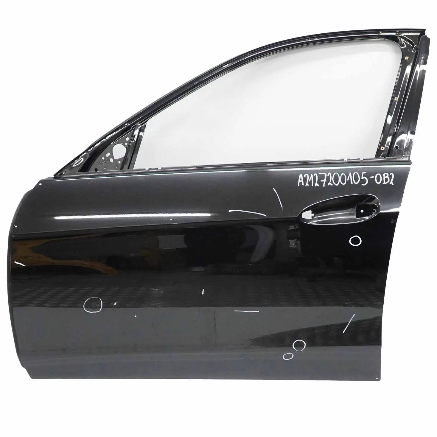Mercedes W212 Puerta Delantera Izquierda Tapa Panel Obsidian Black - 197
