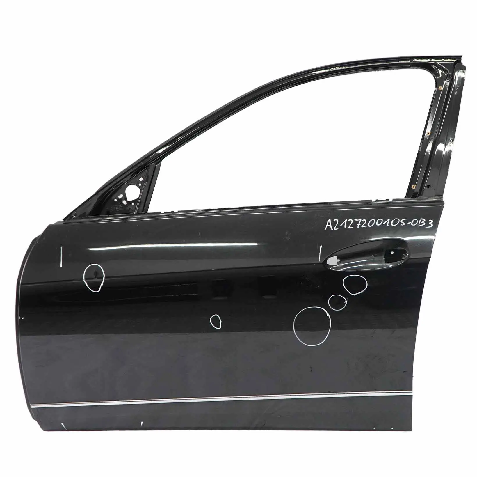 Mercedes W212 Door Front Left N/S Cover Panel Obsidian Black - 197