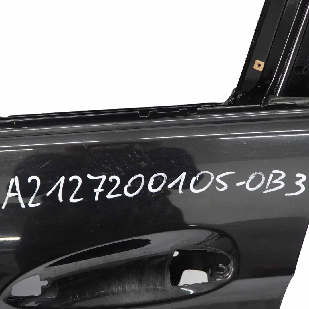 Door Front Left N/S Cover Panel Obsidian Black - 197 to Mercedes W212 with Part number A2127200105 Mercedes W212 Door Front Left N/S Cover Panel Obsidian Black - 197 - SKU A2127200105-OB3 - Part number A2127200105