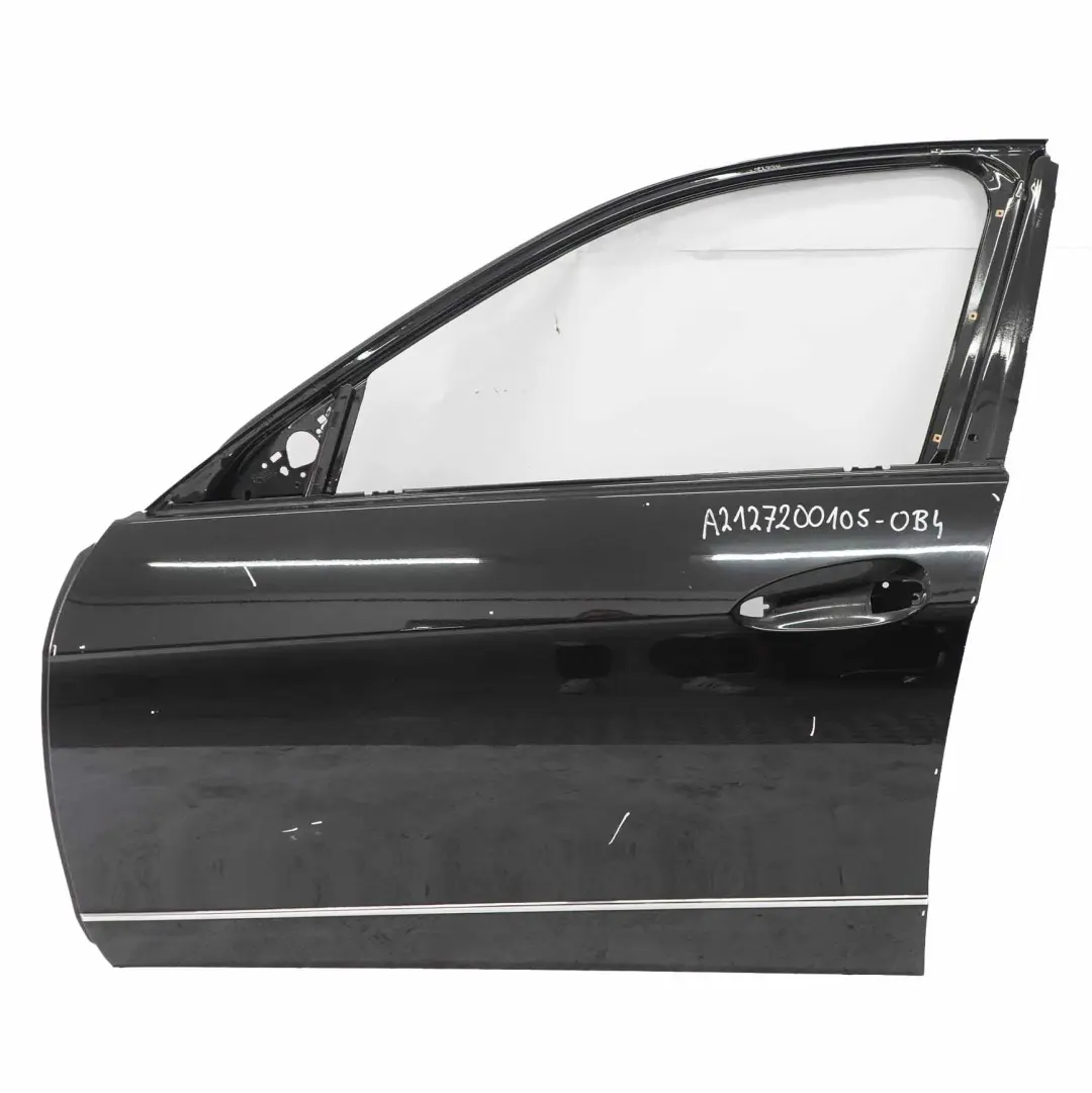 Mercedes W212 Tür Vorne Links Obsidian Schwarz Metallic - 197 - SKU A2127200105-OB4 - Teilenummer A2127200105