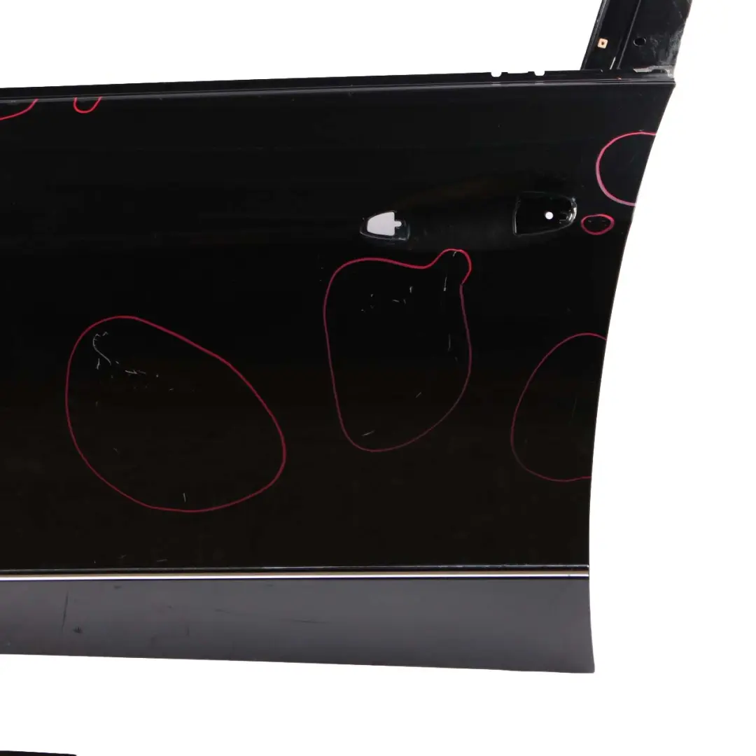 Door Front Left N/S Cover Panel Obsidian Black - 197 to Mercedes W212 with Part number A2127200105 Mercedes W212 Door Front Left N/S Cover Panel Obsidian Black - 197 - SKU A2127200105-OB - Part number A2127200105