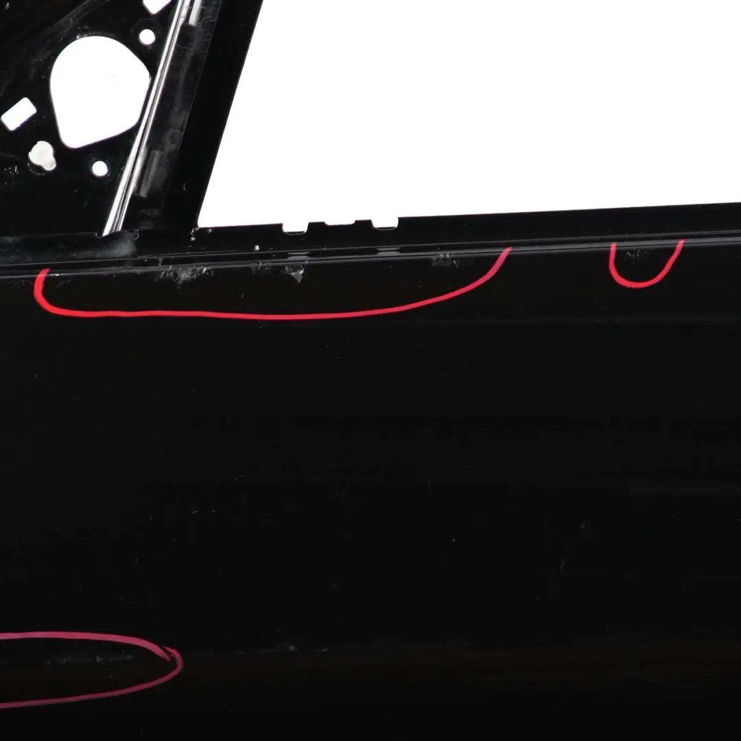 Door Front Left N/S Cover Panel Obsidian Black - 197 to Mercedes W212 with Part number A2127200105 Mercedes W212 Door Front Left N/S Cover Panel Obsidian Black - 197 - SKU A2127200105-OB - Part number A2127200105