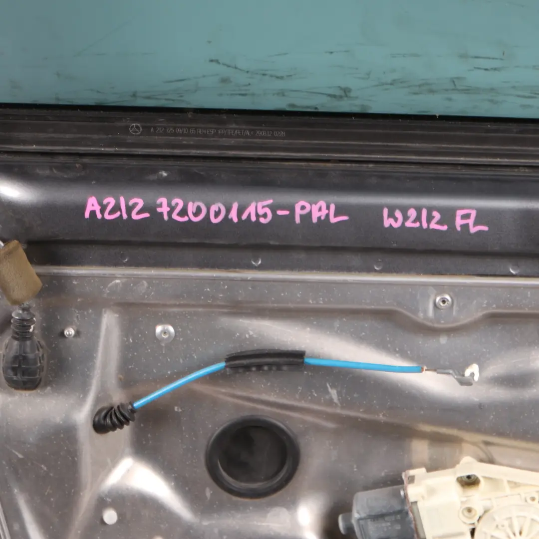 Mercedes W212 Door Front Left N/S Cover Panel Palladium Silver - 792 - SKU A2127200105-PAL - Part number A2127200105