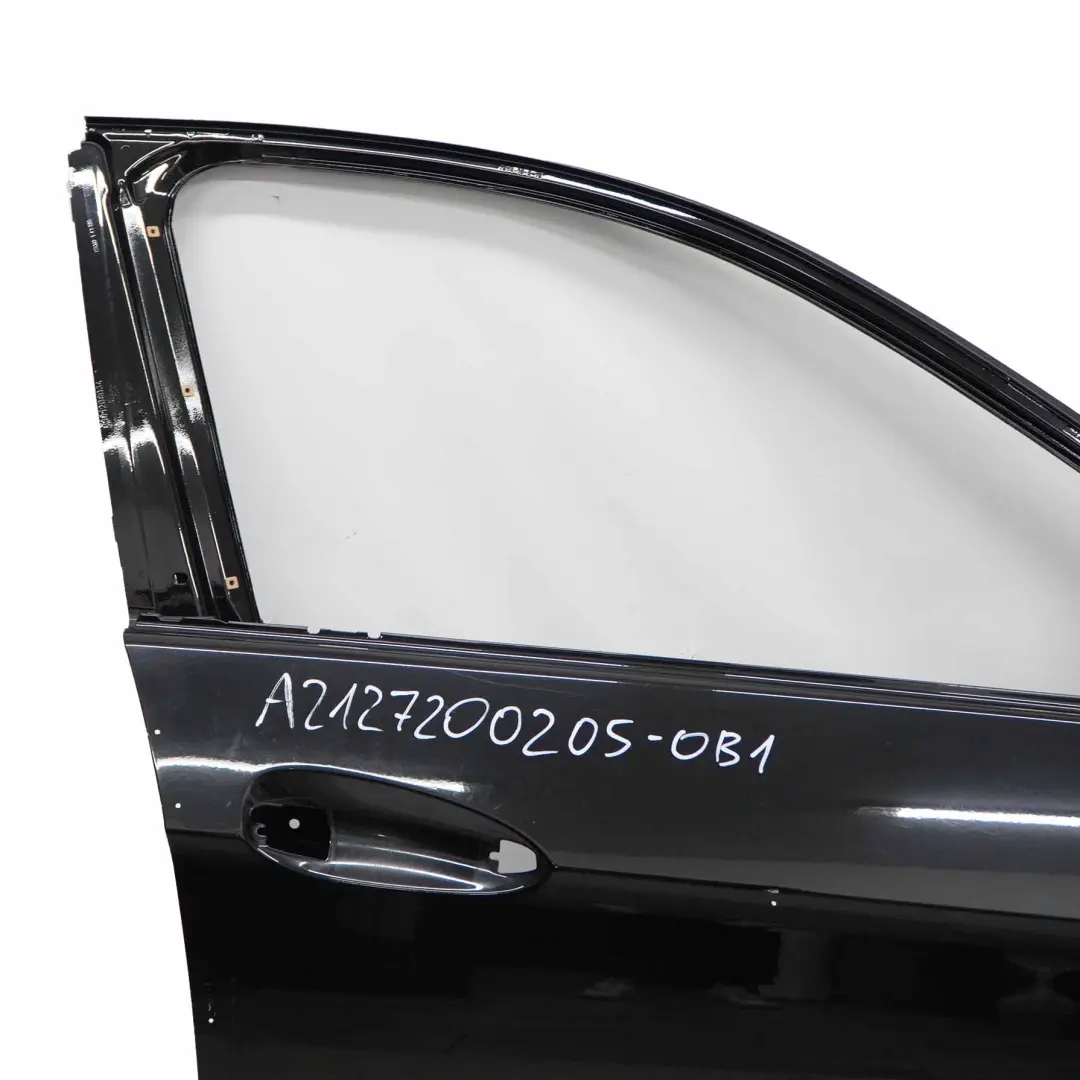 Mercedes W212 Porta Anteriore Destra Pannello di Copertura Obsidian Black - 197 - SKU A2127200205-OB1 - Numero di parte A2127200205