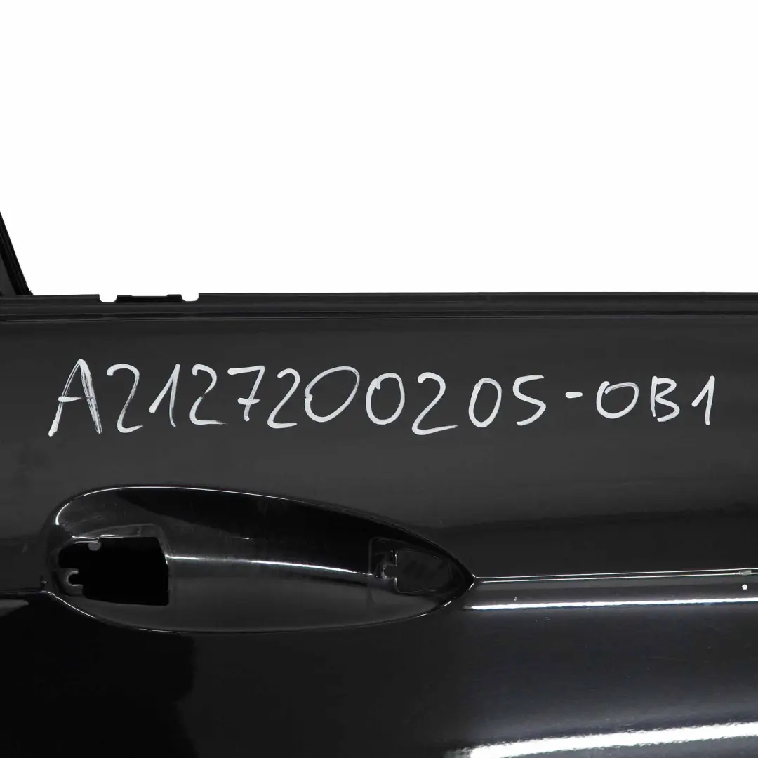 Mercedes W212 Door Front Right O/S Cover Panel Obsidian Black - 197 - SKU A2127200205-OB1 - Part number A2127200205