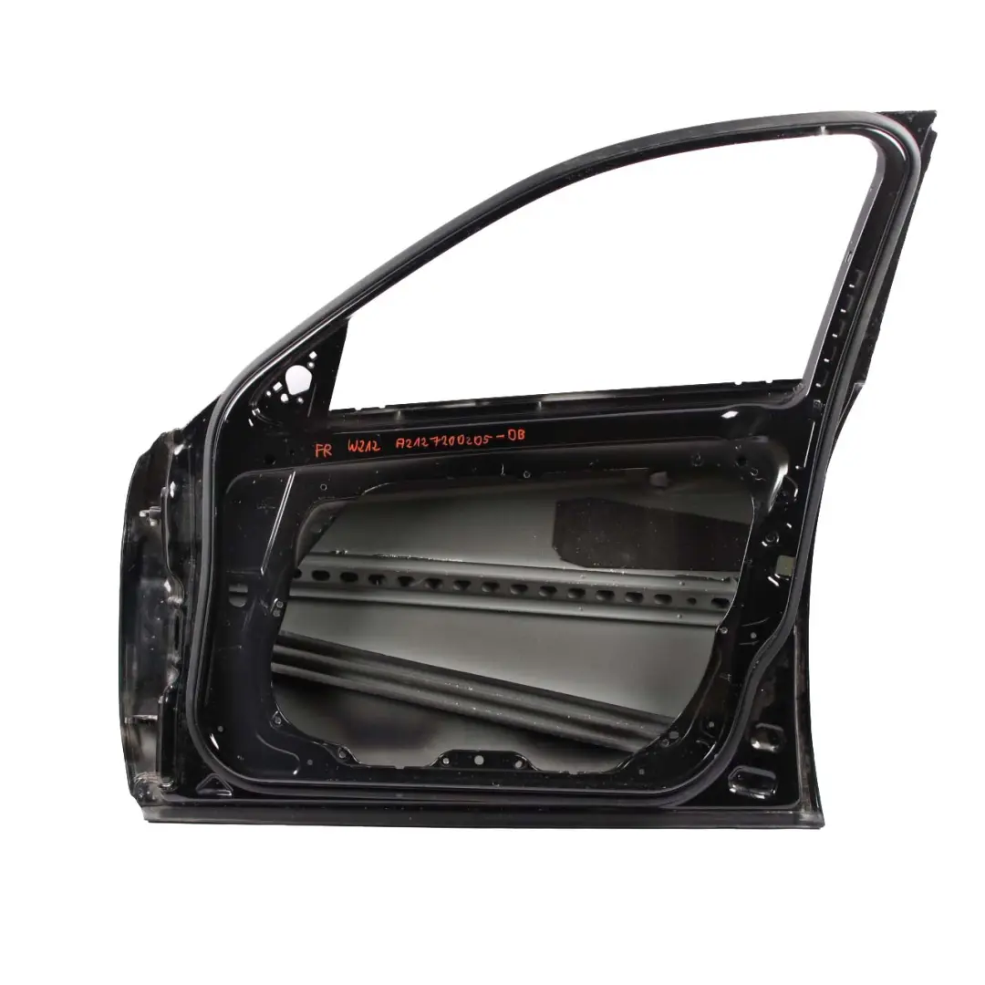 Mercedes W212 Door Front Right O/S Cover Panel Obsidian Black - 197 - SKU A2127200205-OB - Part number A2127200205