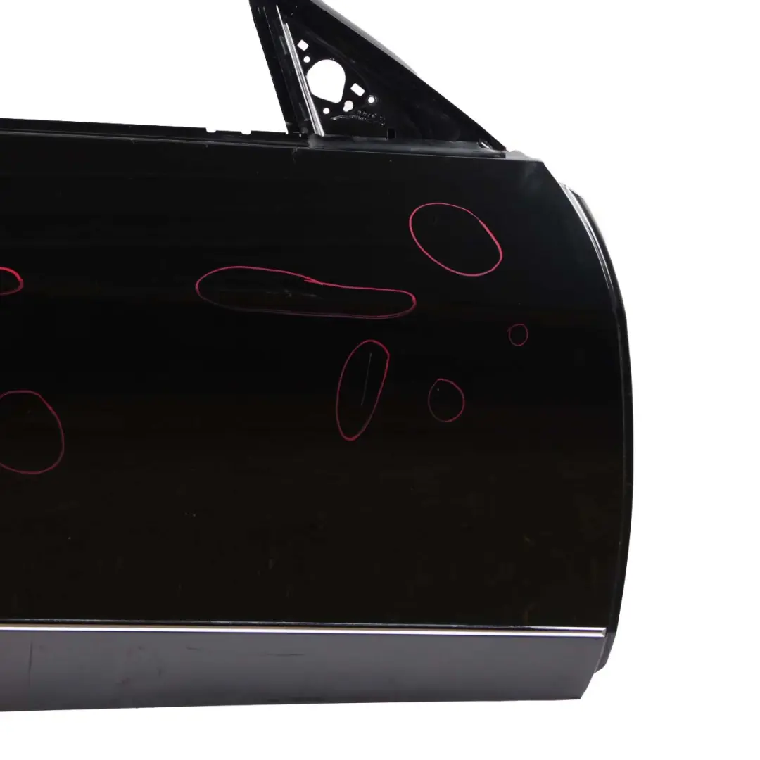 Mercedes W212 Door Front Right O/S Cover Panel Obsidian Black - 197 - SKU A2127200205-OB - Part number A2127200205