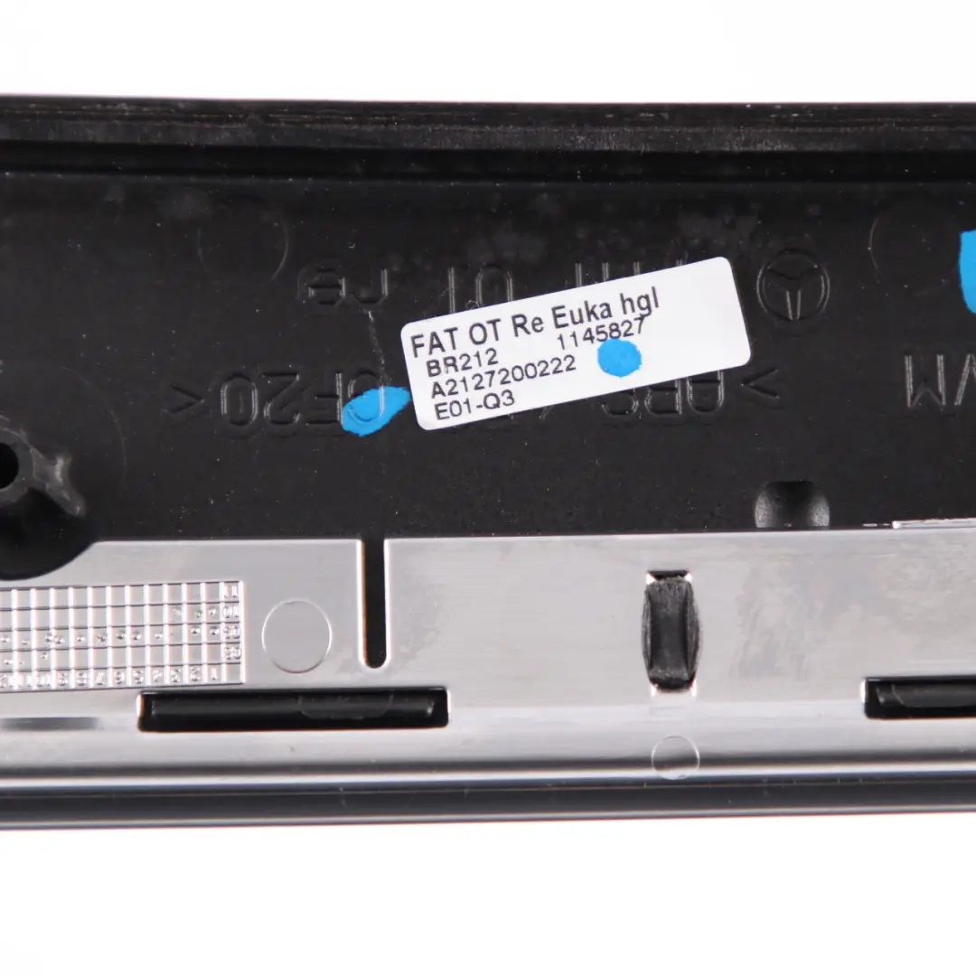 Mercedes W212 Door Strip Front Right O/S Cover Wood Chrome Trim Interior - SKU A2127200222 - Part number A2127200222