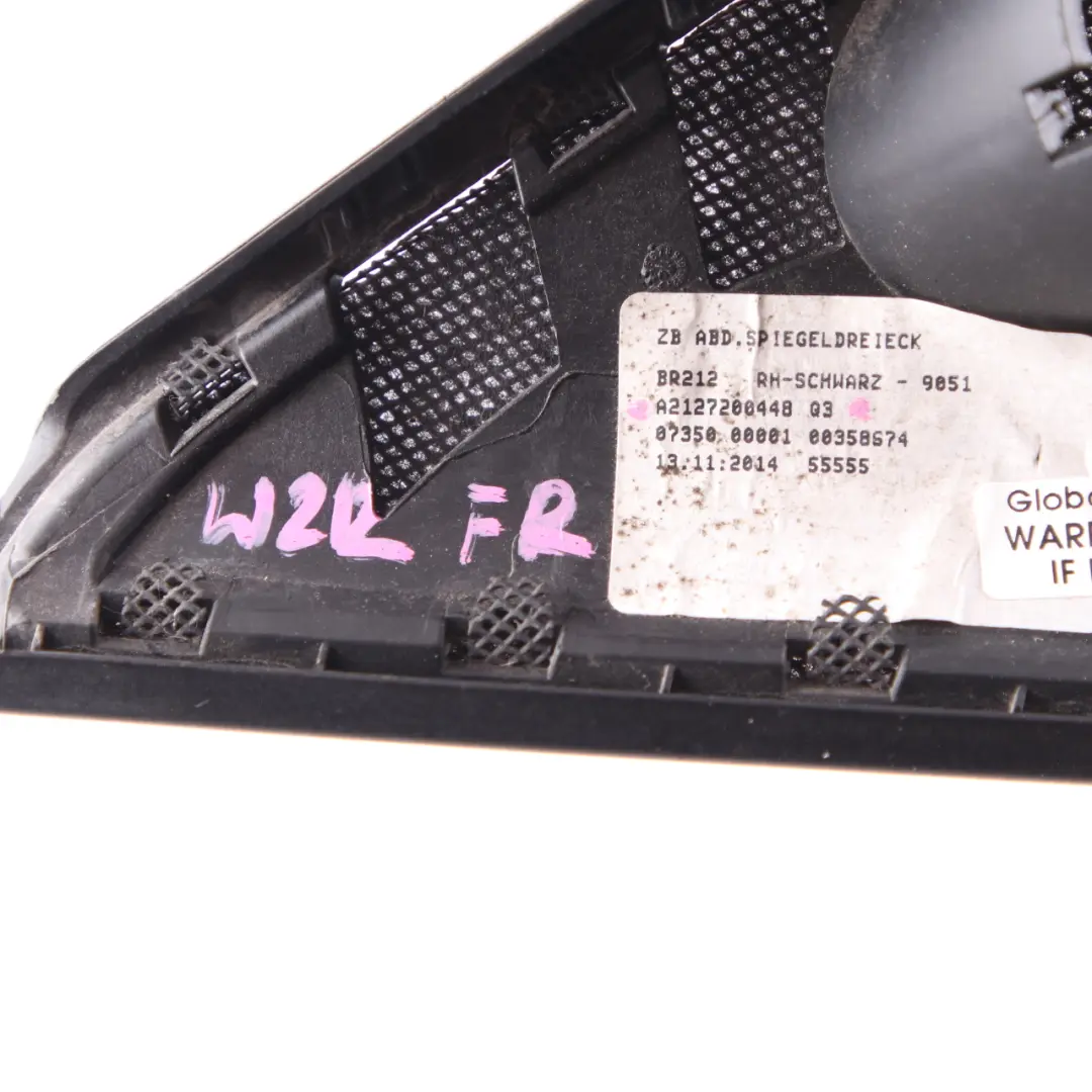 Mercedes W212 Speaker Cover Triangle Front Right O/S Tweeter Trim - SKU A2127200448 - Part number A2127200448