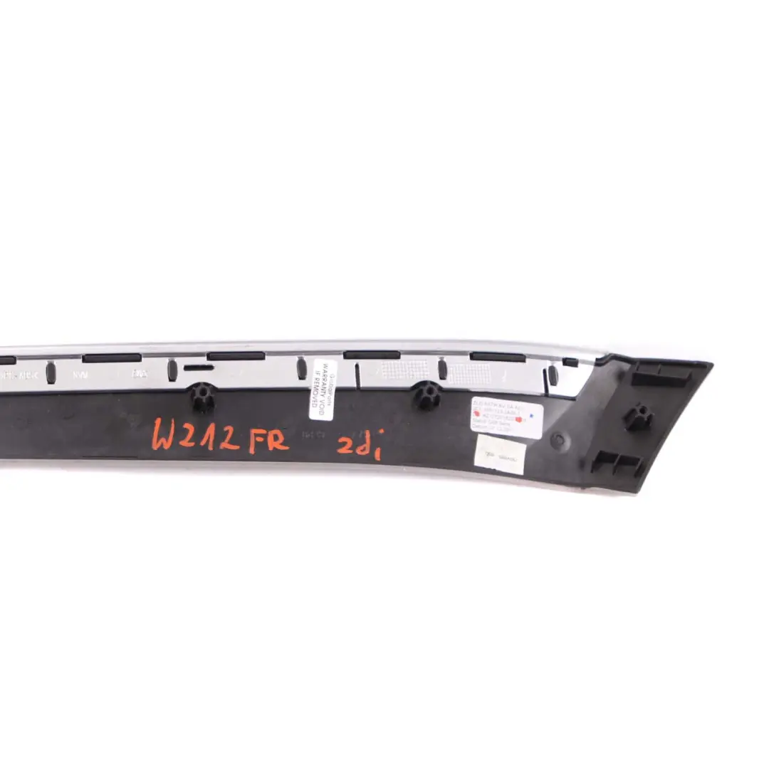 Mercedes W212 Front Inner Door Trim Right O/S Card Strip Aluminium - SKU A2127201822 - Part number A2127201822