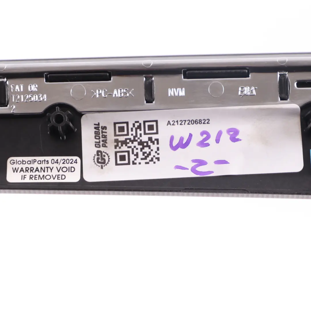 Mercedes W212 Türdekor Blende Vorne Rechts Dunkel Aluminium - SKU A2127206822 - Teilenummer A2127206822
