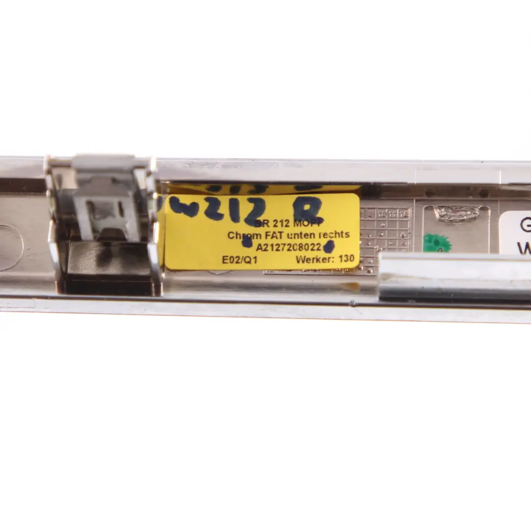 Mercedes W212 Modanatura Porta Anteriore Destra Striscia Decorativa - SKU A2127208022 - Numero di parte A2127208022